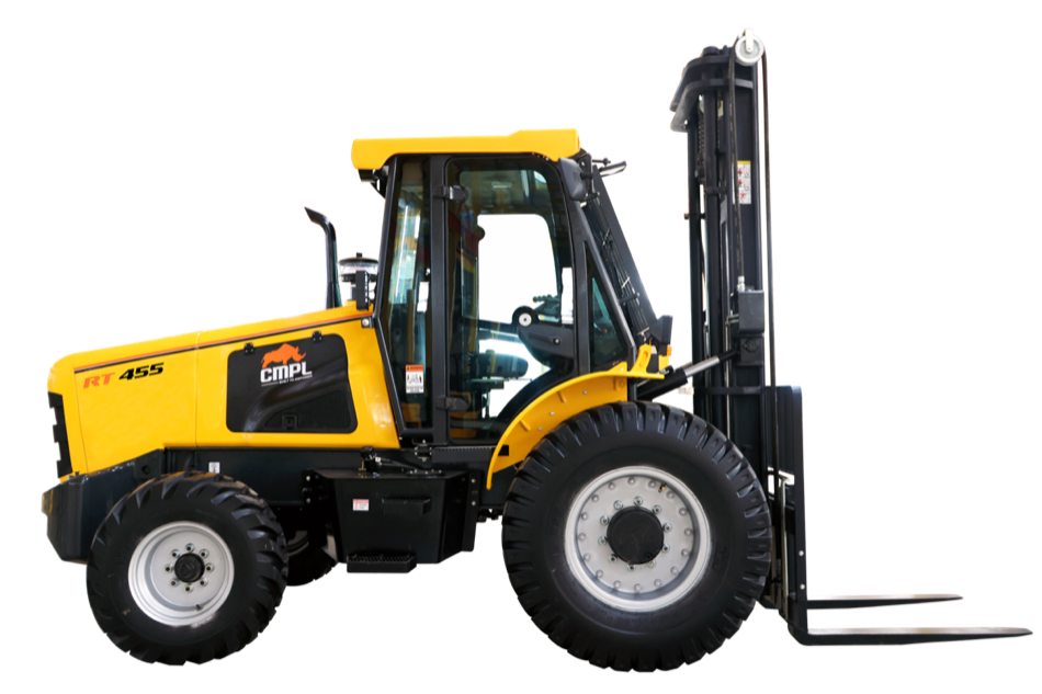 Refurbished CMPL rough-terrain forklift